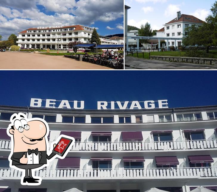 Vous pouvez prendre un bol d'air frais à l'extérieur Hôtel Beau Rivage