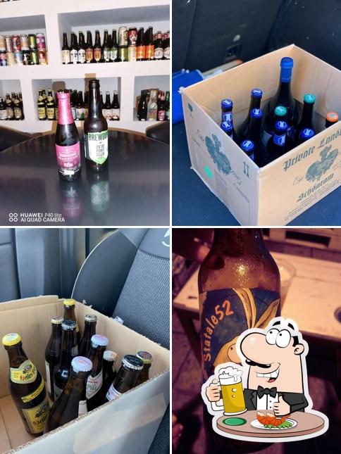 Puoi prenderti un rinfrescante bicchiere di birra chiara o scura