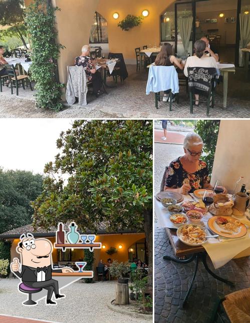 La immagine di interni e cibo da Agriturismo