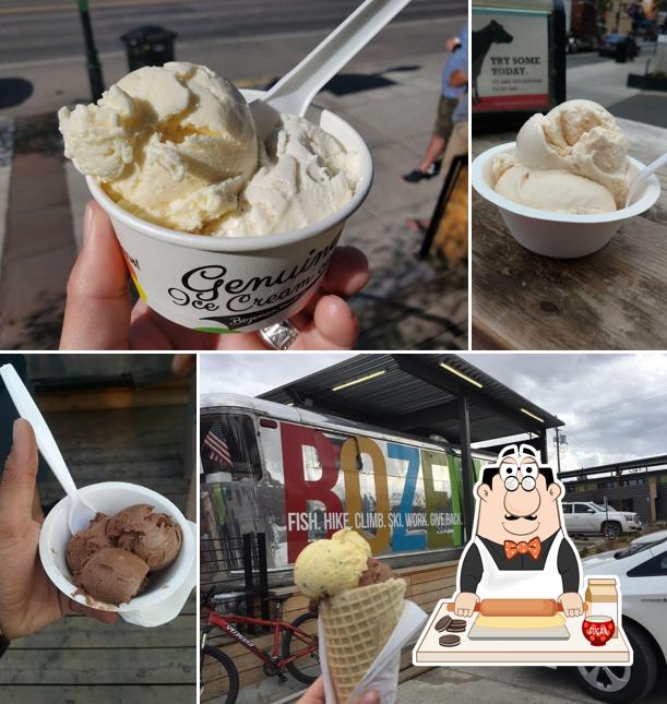 Genuine Ice Cream, 605 W Peach St Unit 101 in Bozeman Restaurant menu