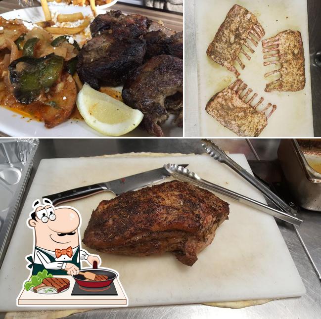 The Greek Grill offre des plats à base de viande