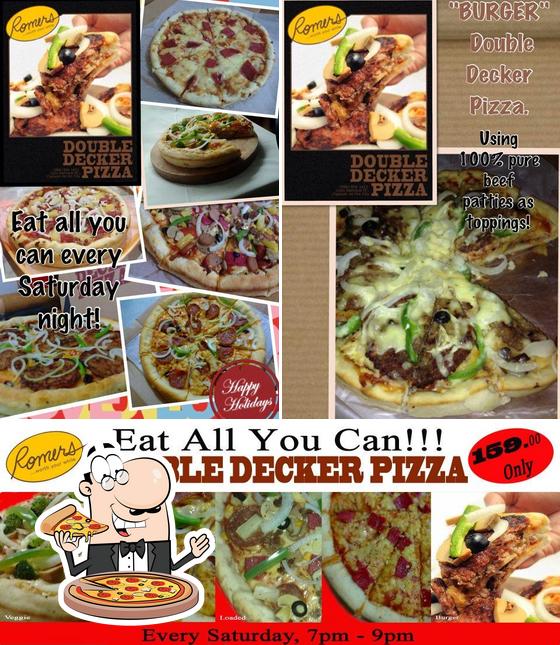 Menu At Romers Double Decker Pizza Pizzeria Cagayan De Oro Cagayan De