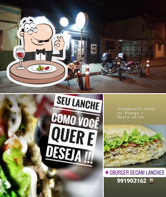 Platos en D'Burguer Degani Lanches