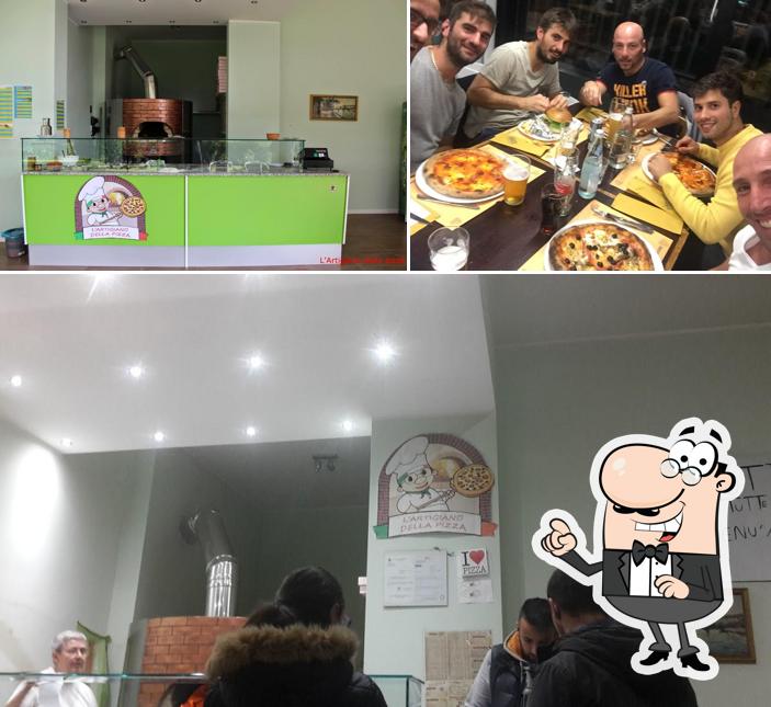 Gli interni di L'artigiano della pizza