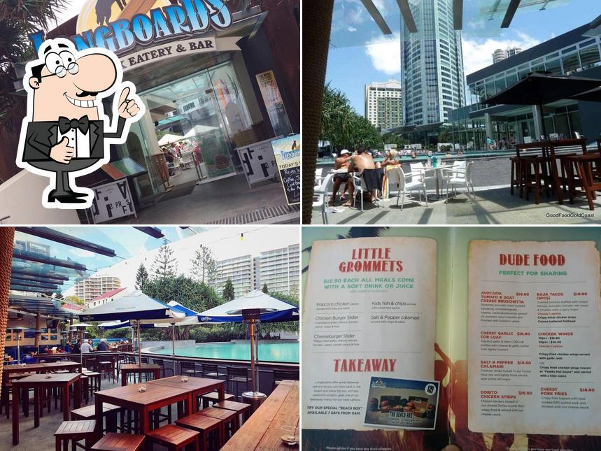 Longboards Laidback Eatery & Bar in Surfers Paradise Restaurant menu