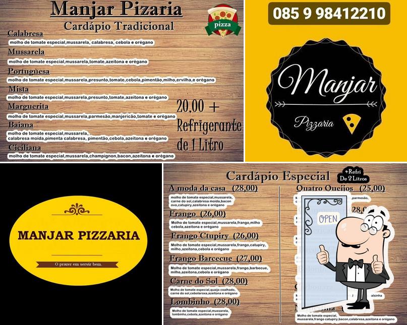 Here's an image of Manjar Pizzaria