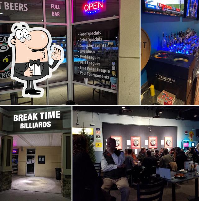 Break Time Billiards & Sports Bar in Cary Restaurant menu and reviews