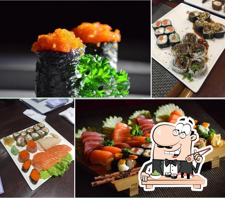 Experimente diferentes opções de sushi