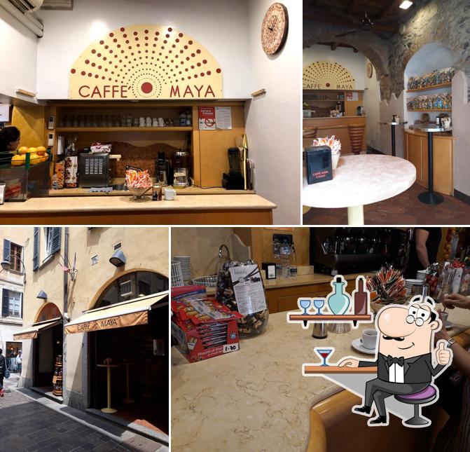 Gli interni di Caffè Maya