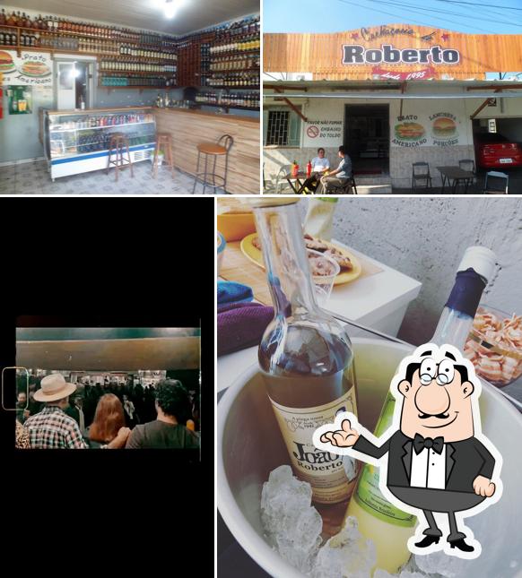 Entre diferentes coisas, interior e comida podem ser encontrados no Cachaçaria do Roberto São José dos Pinhais PR