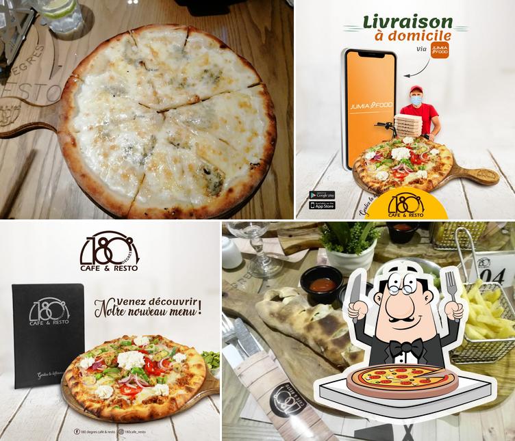 Essayez des pizzas à 180° CAFE & RESTO