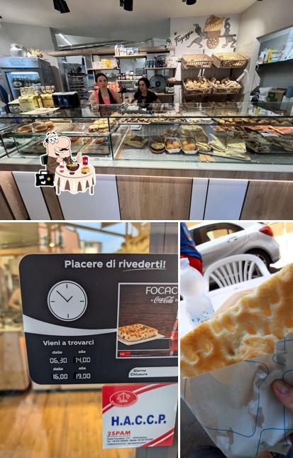 La foto di cibo e interni da Focacceria Panificio A Freguggia