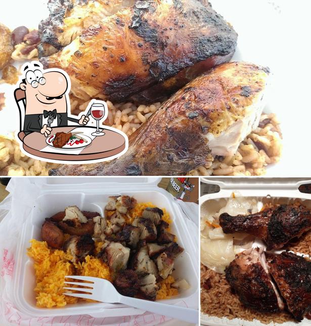 Try out meat meals at Jerk Hut