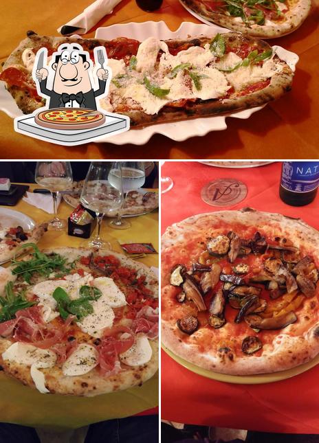 Pick pizza at La Taverna Dei Mille