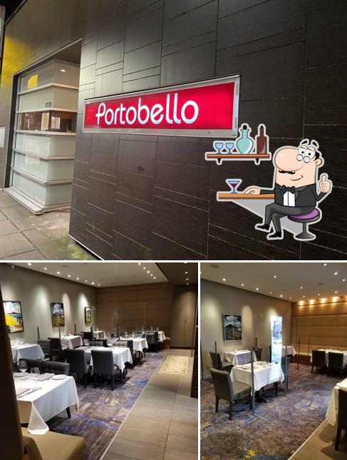 El interior de Portobello Restaurant Burnaby
