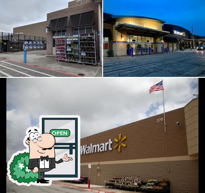 The exterior of Walmart Supercenter