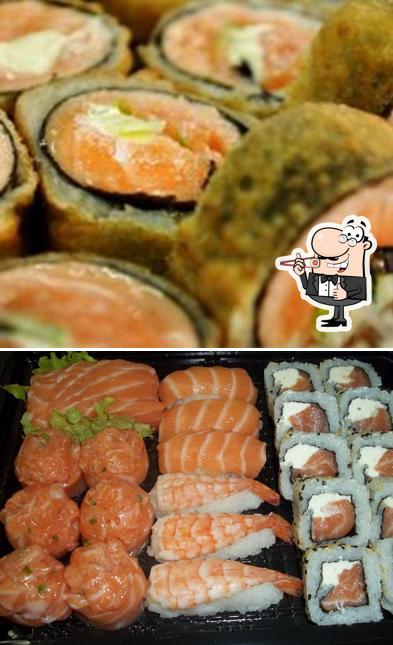 Prove diferentes opções de sushi