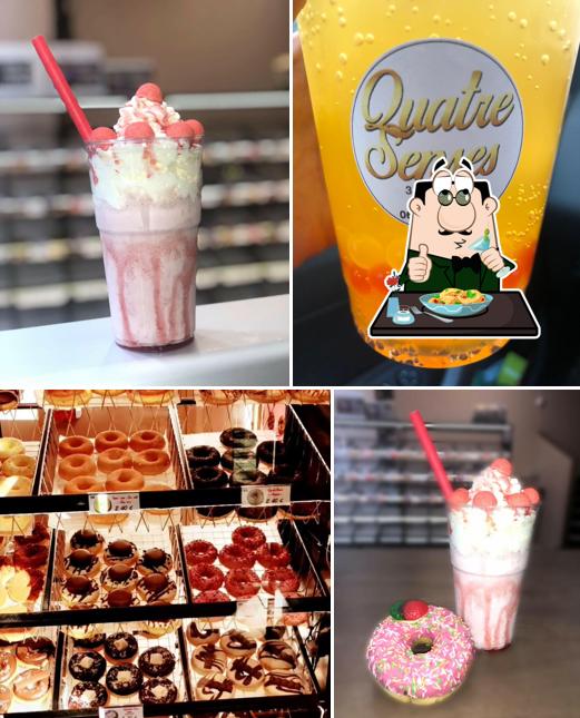 Nourriture à Quatre Senses Donuts Bubble Tea Chocolat Ovidias Glaces Sandwicherie