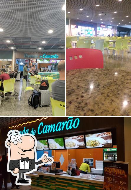 O interior do Vivenda do Camarão Aeroporto