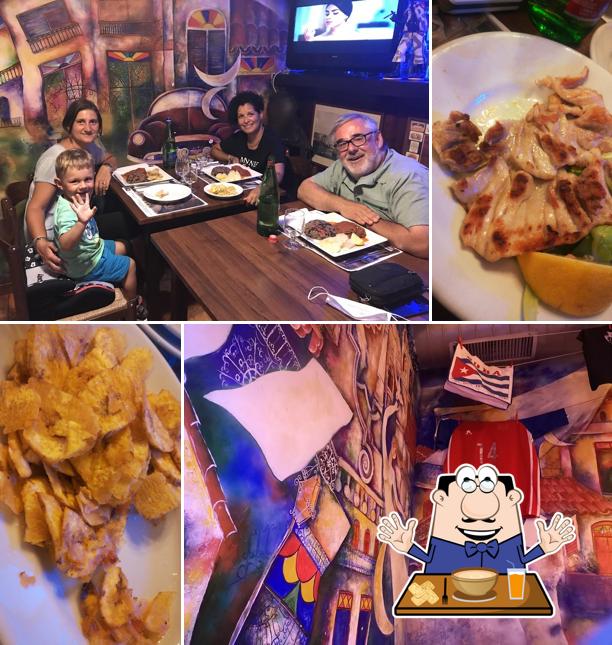 Platti al Ristorante El Cubano