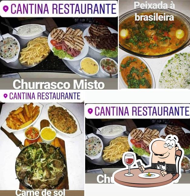 Comida em Restaurante Cantina