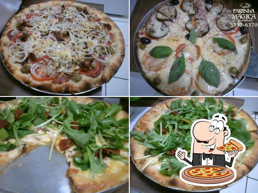 No Farinha Mágica - Pizza Delivery, você pode provar pizza