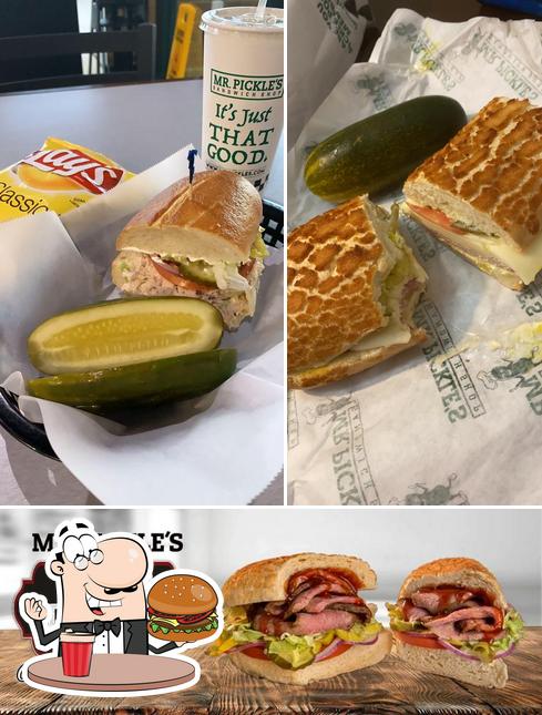 Order a burger at Mr. Pickle's Sandwich Shop - Fresno, CA