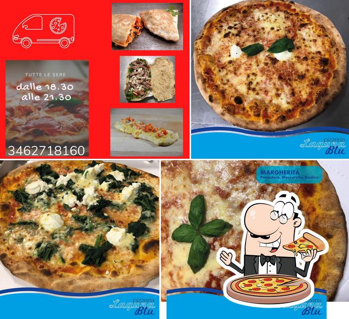 A Pizzeria da Asporto Laguna Blu, puoi assaggiare una bella pizza