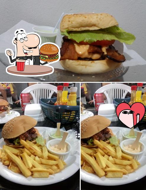 Consiga um hambúrguer no Cartoon Burguer