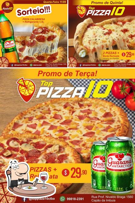 Comida em Top Pizza 10