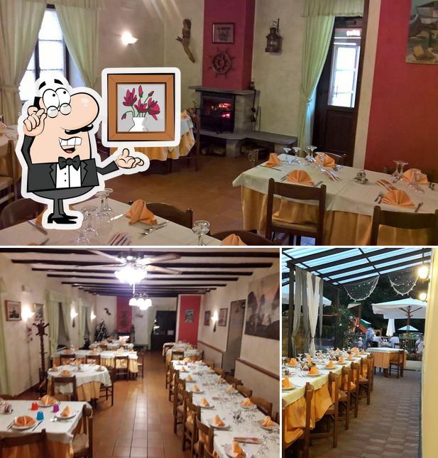 Gli interni di Trattoria Da Beppe