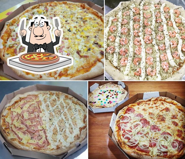 Peça diferentes tipos de pizza