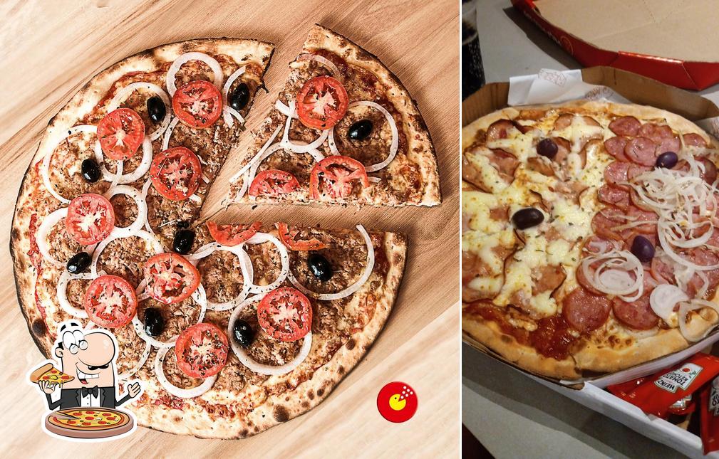 Peça diversos estilos de pizza