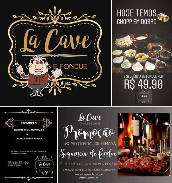 Platos en La Cave Vinhos e Fondue