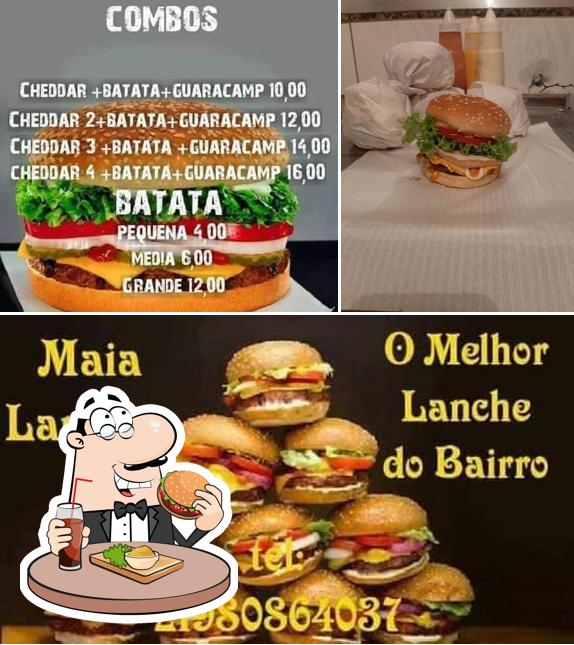 Os hambúrgueres do Maia lanches irão satisfazer diferentes gostos