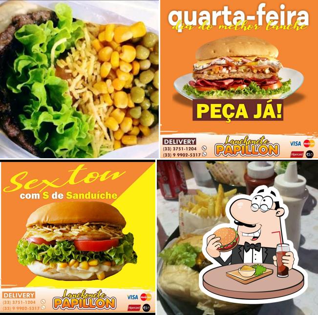 Hambúrguer em Papyllon Lanches