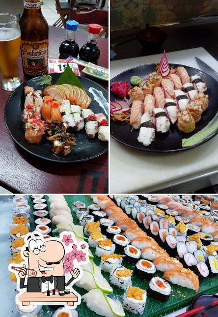 Experimente diversas opções de sushi