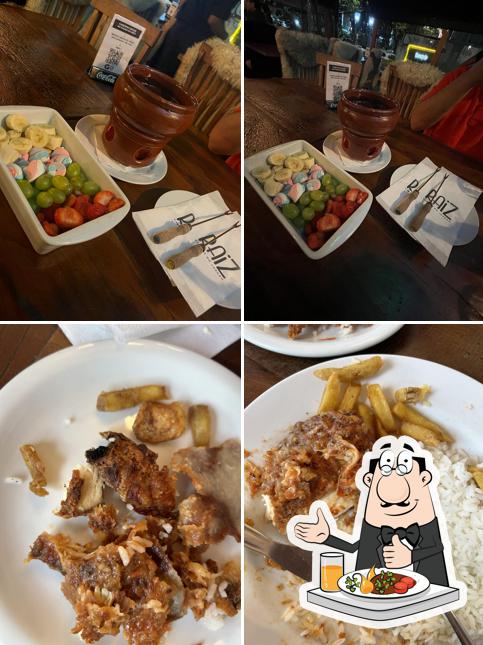 Comida em Restaurante Raiz de Campos