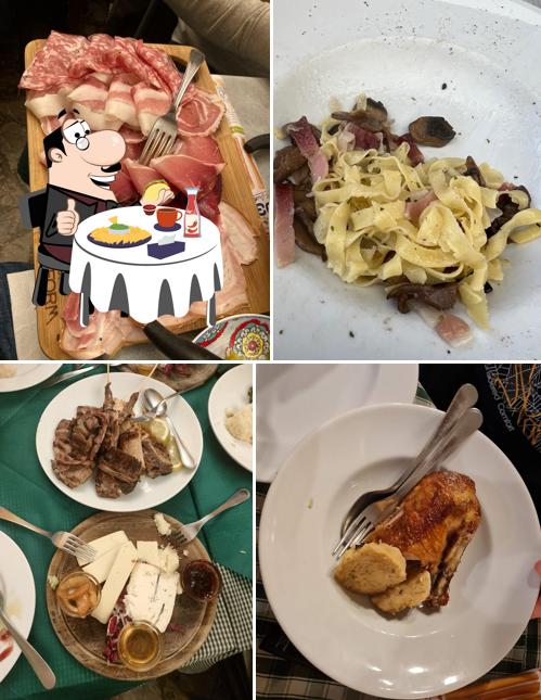 Piatto di formaggi al Trattoria dal Pansa