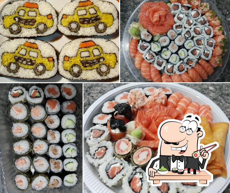 Peça diversas opções de sushi