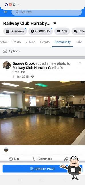 The interior of Railway Club Harraby Carlisle