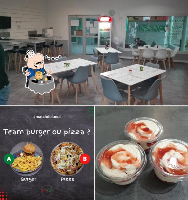 Vérifiez l’image indiquant la nourriture et intérieur concernant Infinity Pizza Food