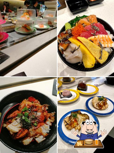 Platos en Gogoro Sushi