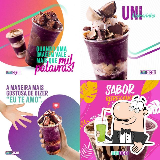 Uni Açaí fornece um número de bebidas