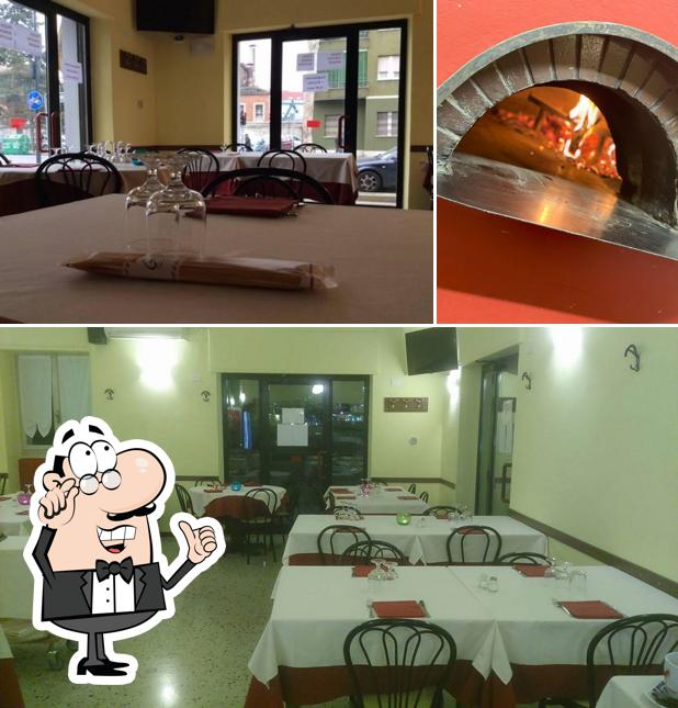 Gli interni di Il Moro ristorante pizzeria