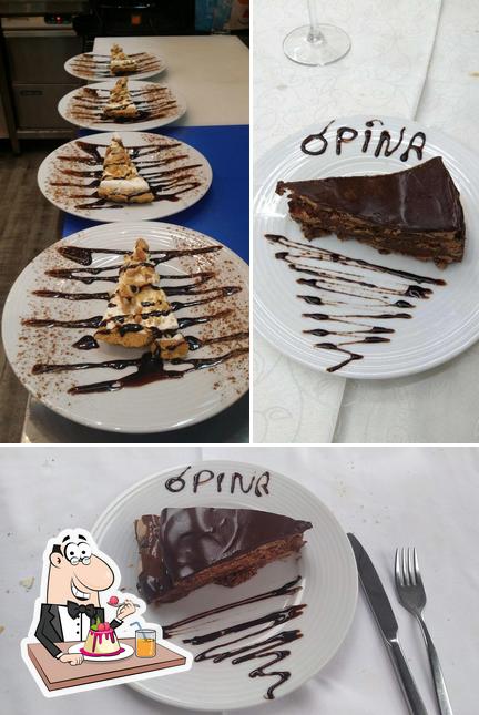 Ópina offers a range of desserts