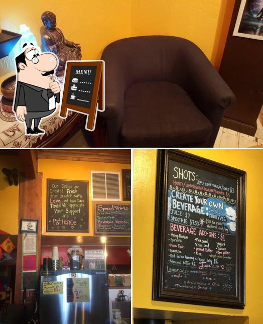 This is the image displaying blackboard and interior at Rootz