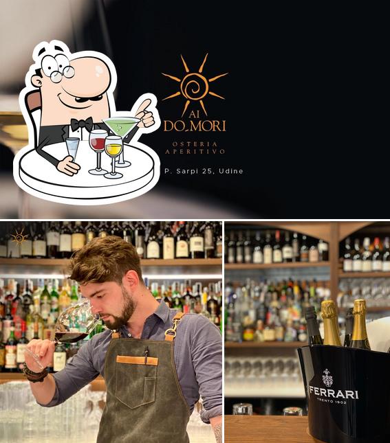 Ai DO MORI Osteria Aperitivo serve alcolici