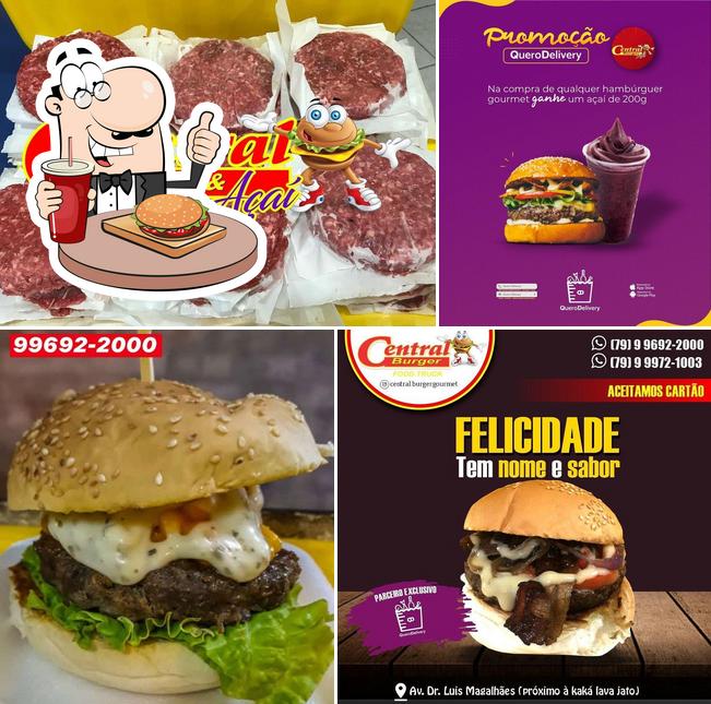 Consiga um hambúrguer no Central Burger