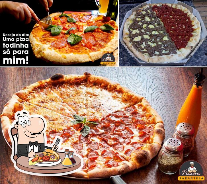 No Pizzaria tarantela, você pode provar pizza